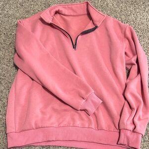 Amazon Pink Quarter-Zip Sweatshirt